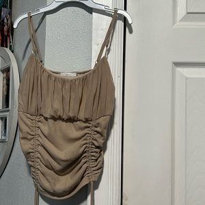 Tan crop top
